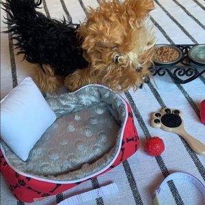Cute Dog and Accessories for 18” Doll